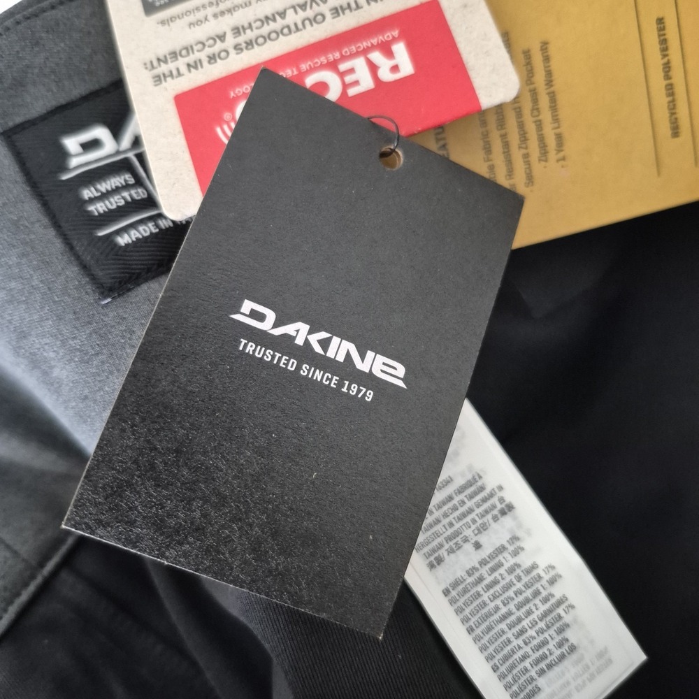 Dakine Cruiser 3L Pants Unisex Medium Gray RECCO‎ Water Resistant Adj Waist NEW - Picture 10 of 15